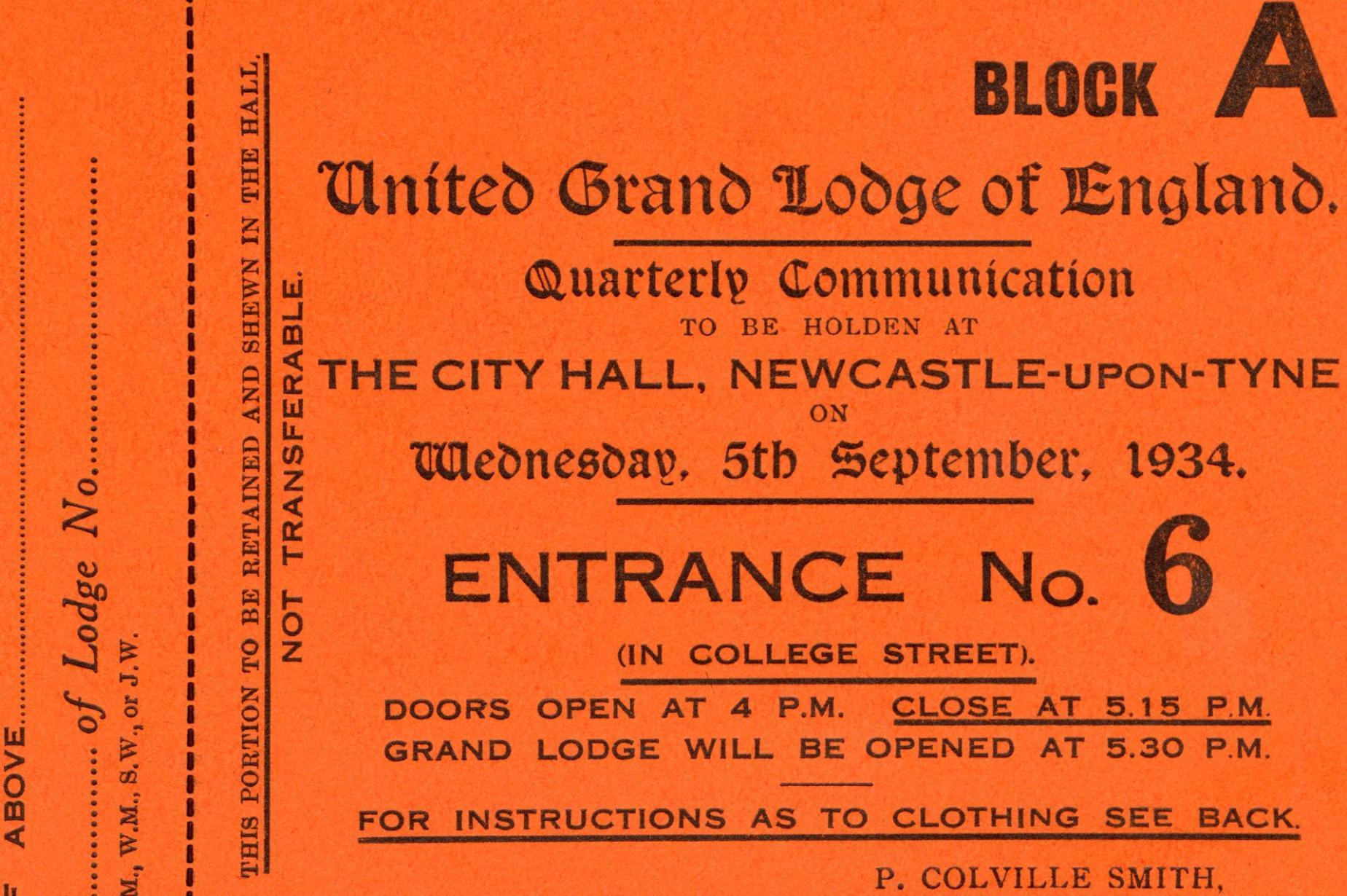 Grand Lodge in the Provinces | Museum of Freemasonry