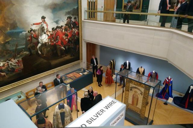 View of display cases in a room