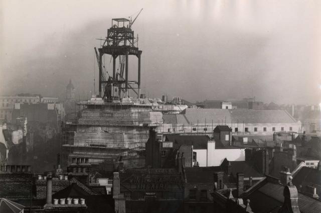 Masonic Peace Memorial Building tower is erected (1931) ©Museum of Freemasonry, London