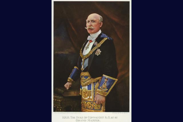 Duke of Connaught portrait in regalia frontispiece ©Museum of Freemasonry, London