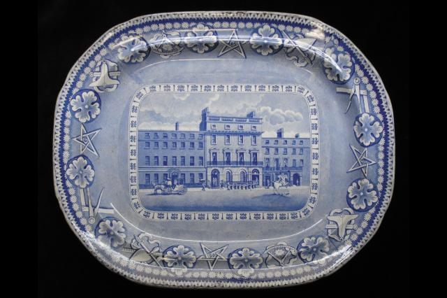 Freemasons’ Tavern plate (1820s) ©Museum of Freemasonry, London