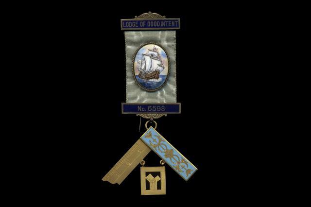 Past Master's collar jewel, Lodge of Good Intent No 6958, 1948 ©Museum of Freemasonry, London