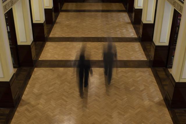 Museum of Freemasonry restored library floor, 2020 ©Museum of Freemasonry, London