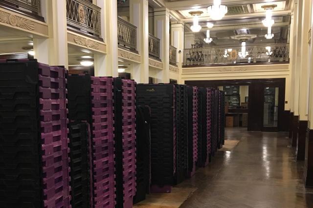Museum of Freemasonry Library floor restoration 2020 ©Museum of Freemasonry, London