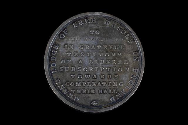 Hall Medal presented to Bartholomew Ruspini, 1780 ©Museum of Freemasonry, London