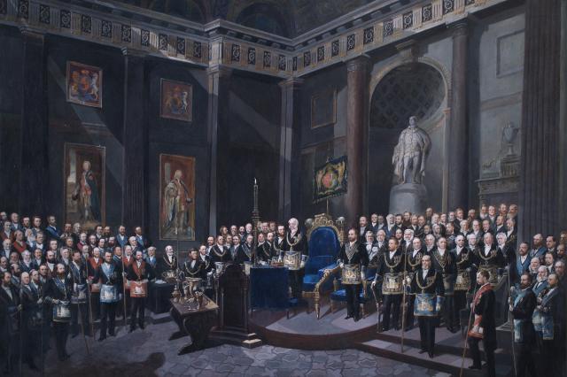 Rosenthal’s The Reception of the Prince of Wales as a Past Grand Master in December 1869