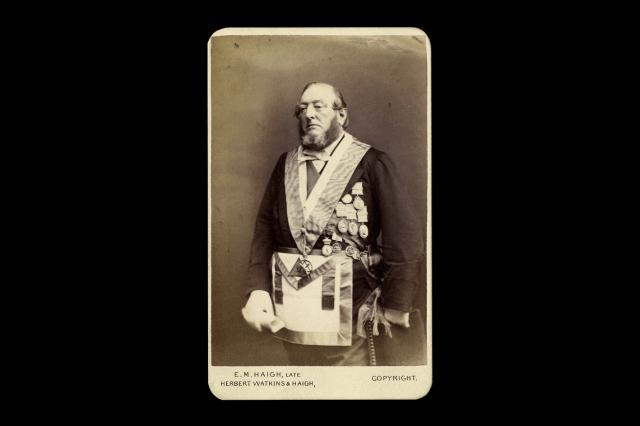Rev. AFA Woodford cabinet card portrait c.1875 ©Museum of Freemasonry, London