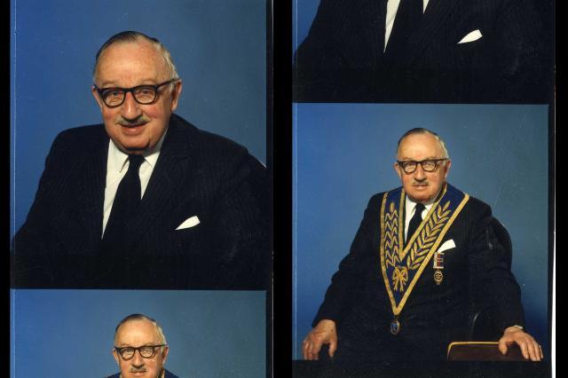 Double portrait of unknown freemason ©Museum of Freemasonry