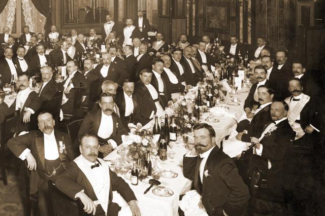 Hortus Lodge No2469 installation banquet (1907) ©Museum of Freemasonry