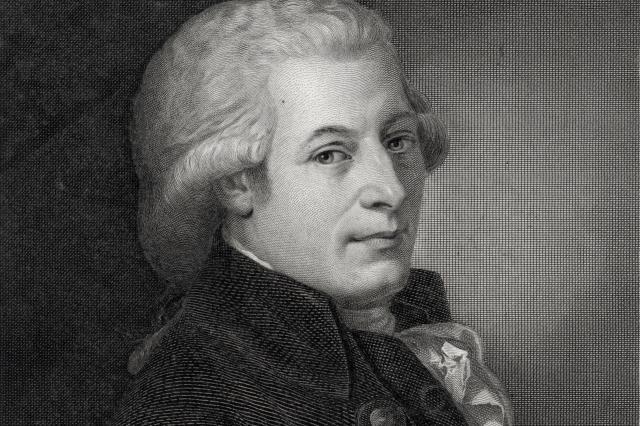 Wolfgang Amadeus Mozart, engraving by L. Sichling, 1789 ©Museum of Freemasonry, London