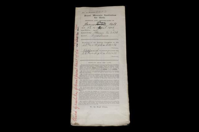 Formal acceptance of Parkinson Hill girls to School for Girls, 1912 ©Museum of Freemasonry, London