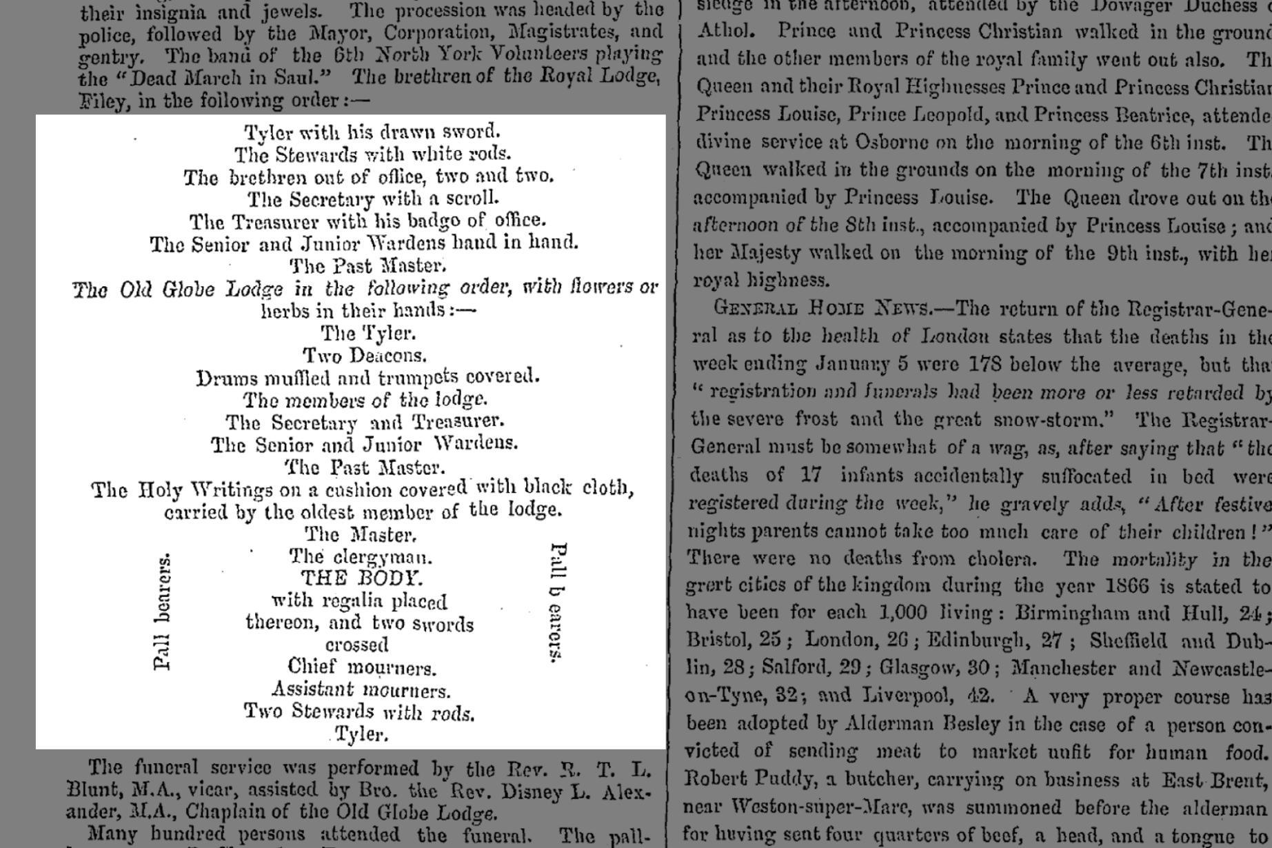 This week in Masonic Periodicals William Bean's final excursion