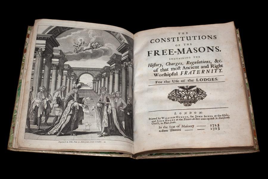 Anderson's Book of Constitutions (1723) ©Museum of Freemasonry
