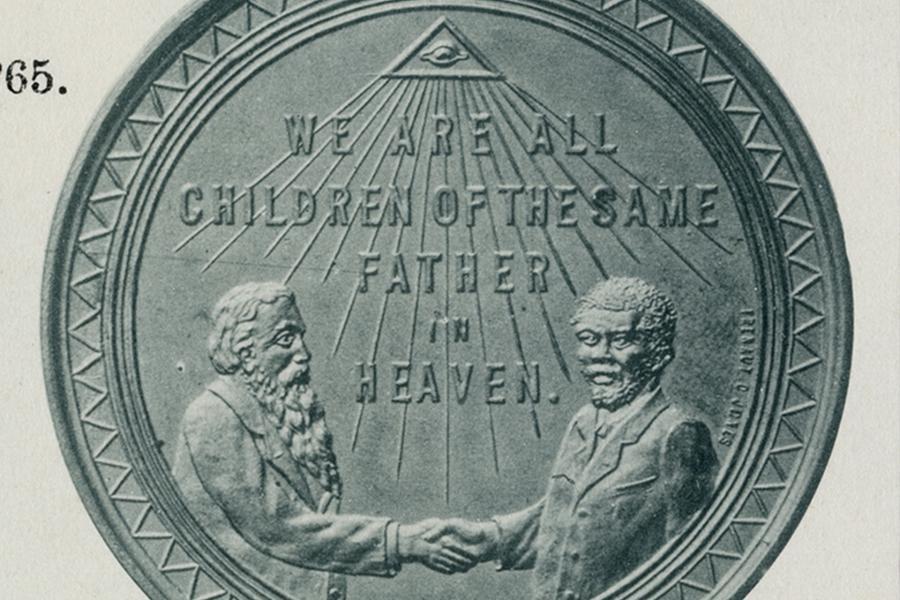 Prince Hall freemasonry commemorative medal ©Museum of Freemasonry