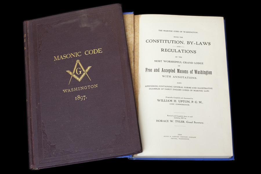 Grand Lodge of Washington books by William H. Upton ©Museum of Freemasonry