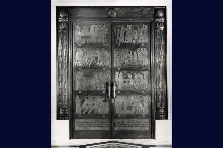 Grand Temple doors, Freemasons' Hall, ©Museum of Freemasonry