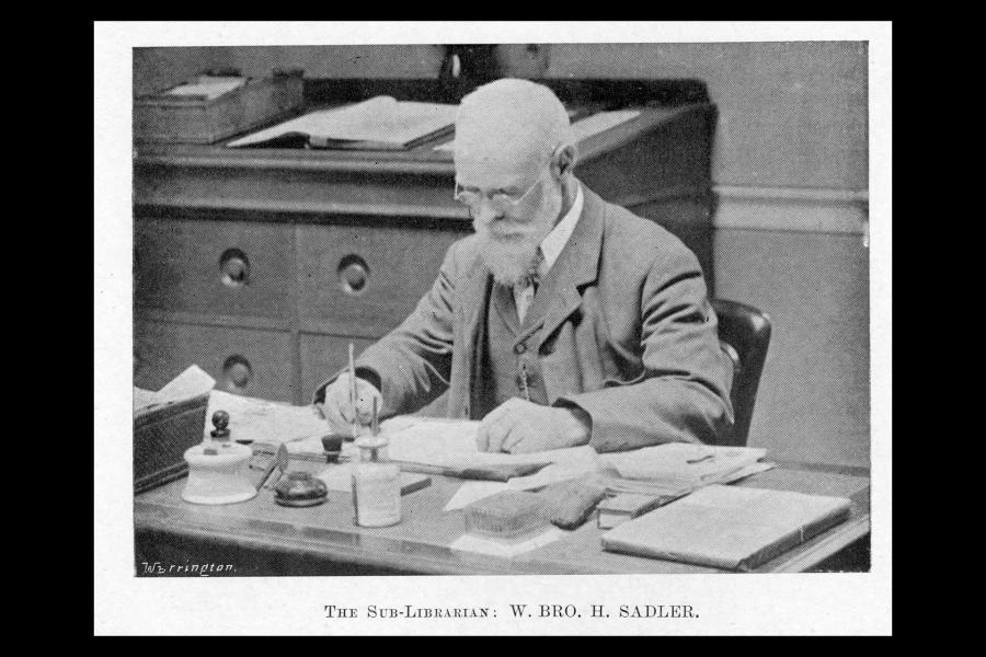 Henry Sadler at work, c1910 ©Museum of Freemasonry, London