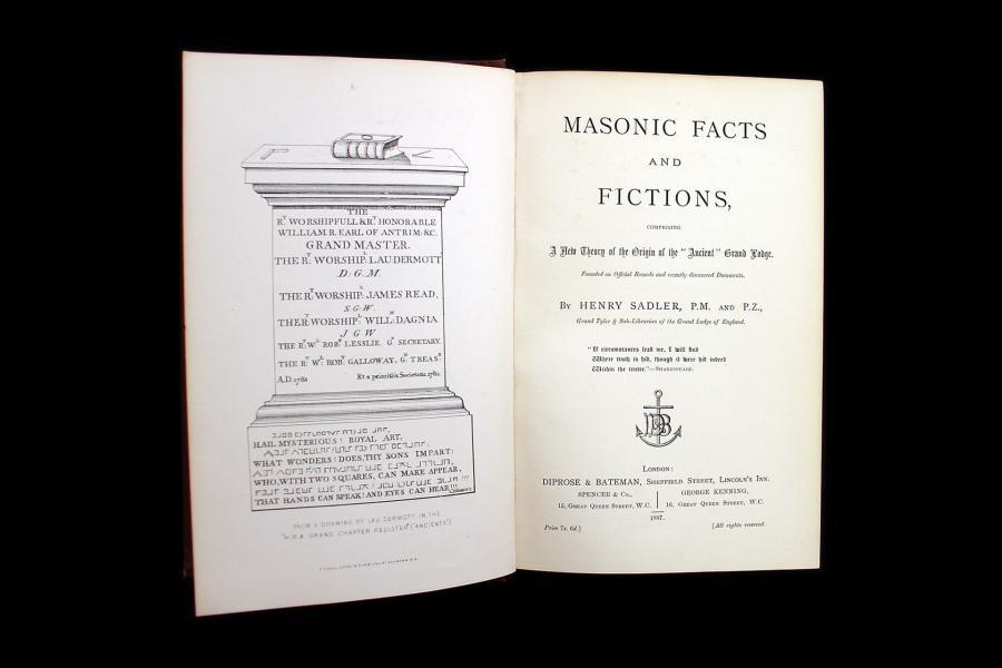 Masonic Facts and Fictions, 1887 ©Museum of Freemasonry, London