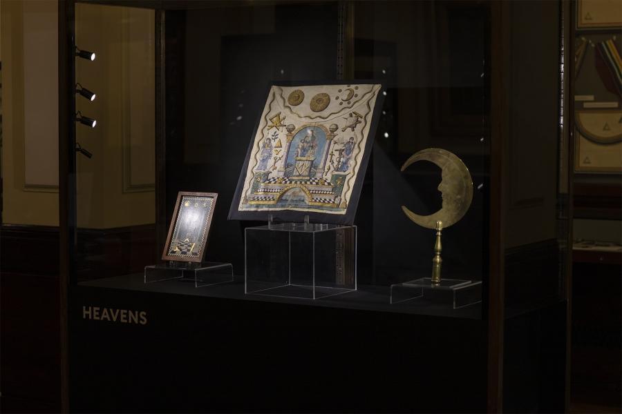 Display from Phases by Lumen at Museum of Freemasonry ©Lumen and Museum of Freemasonry, London 2020