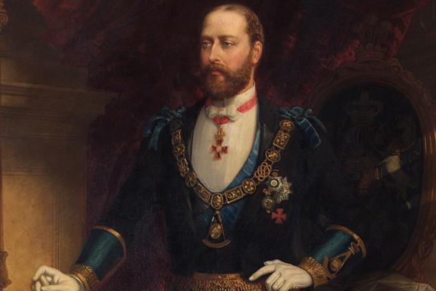 Albert Edward, Prince of Wales, wearing masonic regalia as Grand Master
