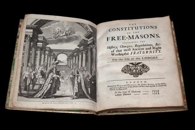 The Constitutions of the Free-Masons, 1723 ©Museum of Freemasonry, London